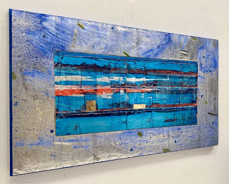 Original Abstract Seascape Painting by Larry Graeber