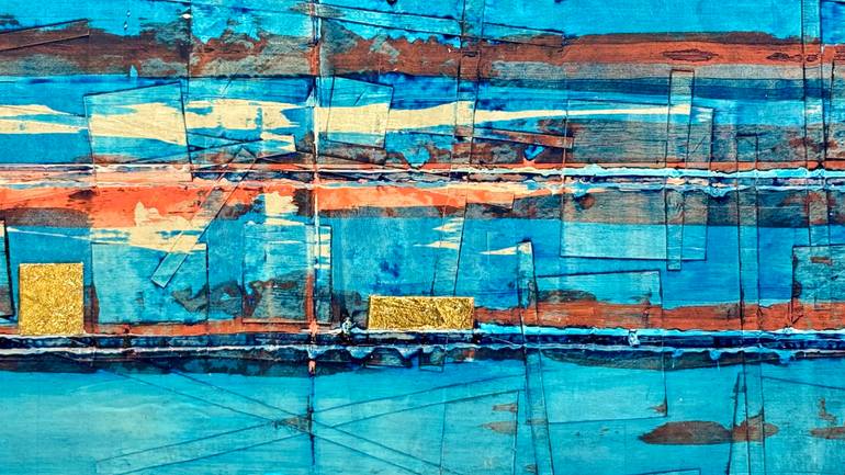 Original Abstract Seascape Painting by Larry Graeber