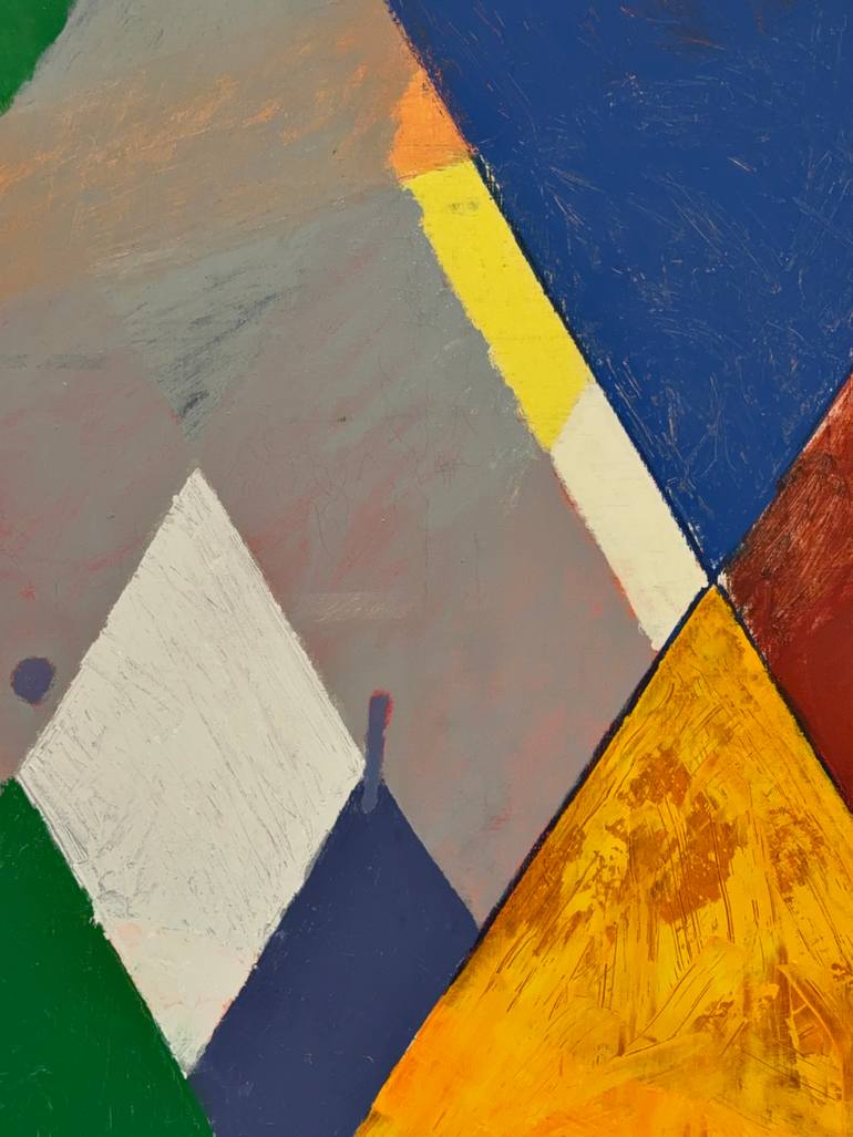 Original Geometric Abstract Painting by Larry Graeber