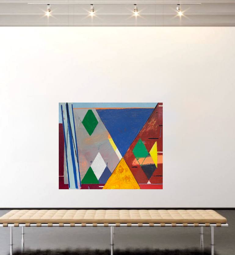 Original Geometric Abstract Painting by Larry Graeber