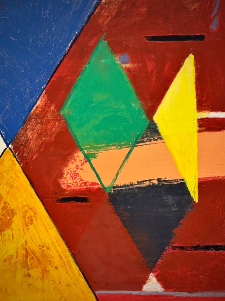 Original Geometric Abstract Painting by Larry Graeber