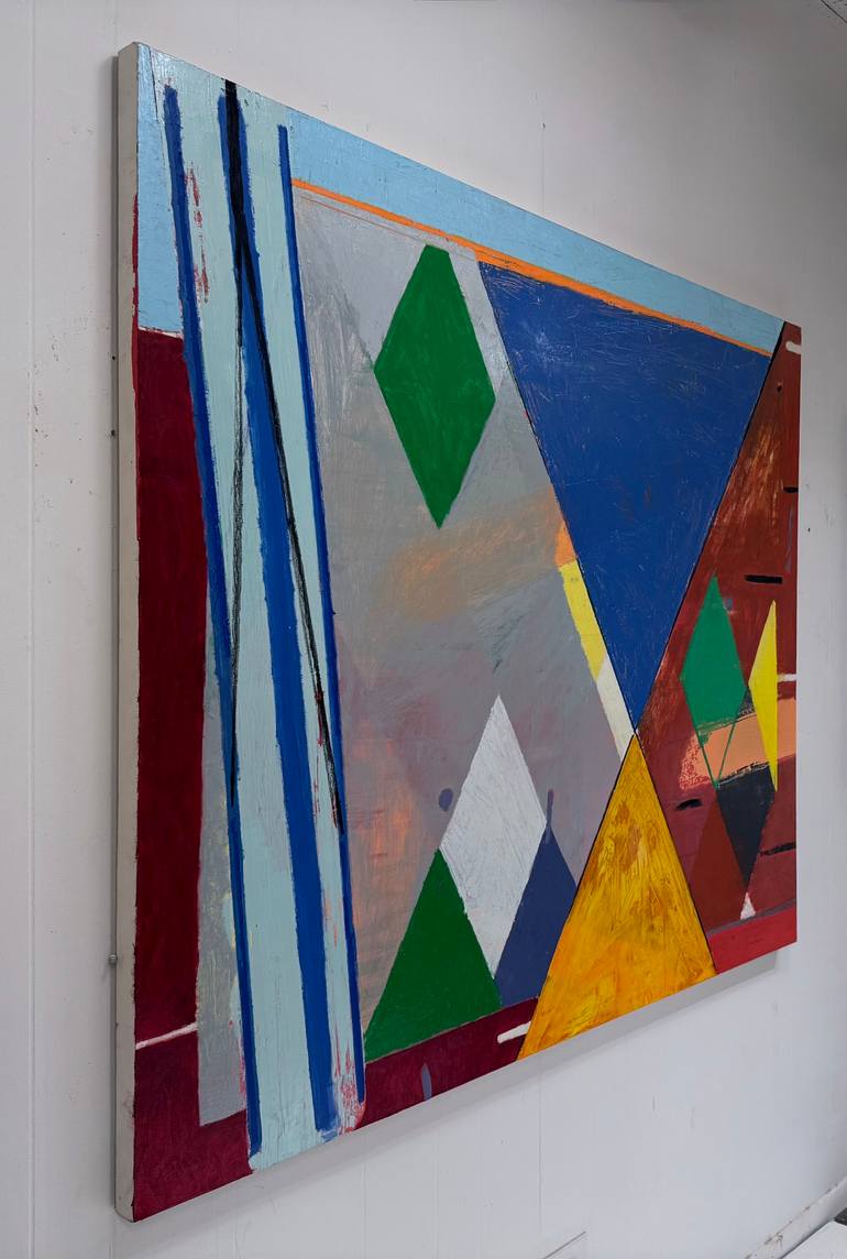 Original Geometric Abstract Painting by Larry Graeber