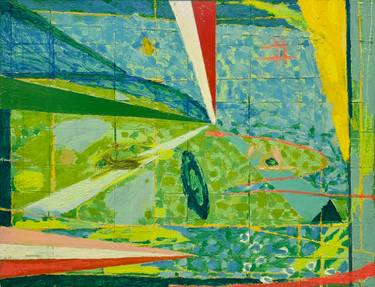 Original Abstract Landscape Painting by Larry Graeber