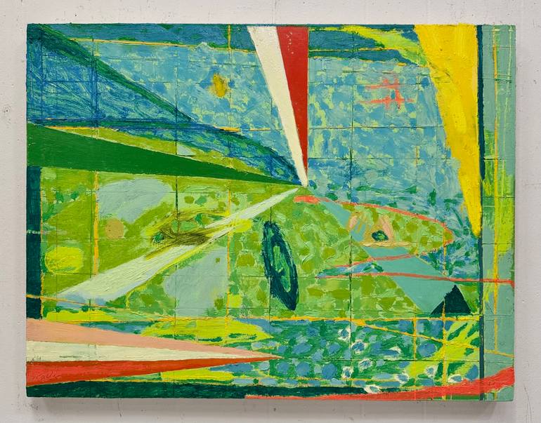 Original Abstract Landscape Painting by Larry Graeber