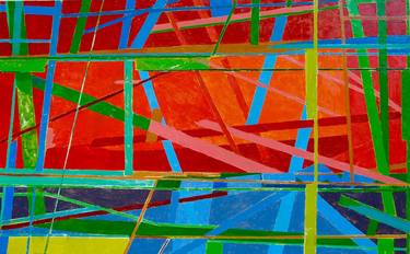 Original Fine Art Abstract Paintings by Larry Graeber