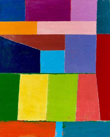 Original Abstract Architecture Paintings by Larry Graeber