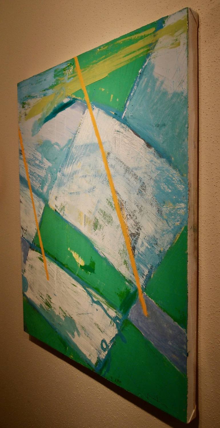 Original Abstract Aerial Painting by Larry Graeber