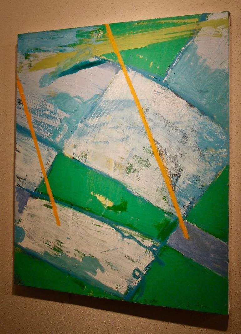Original Abstract Aerial Painting by Larry Graeber