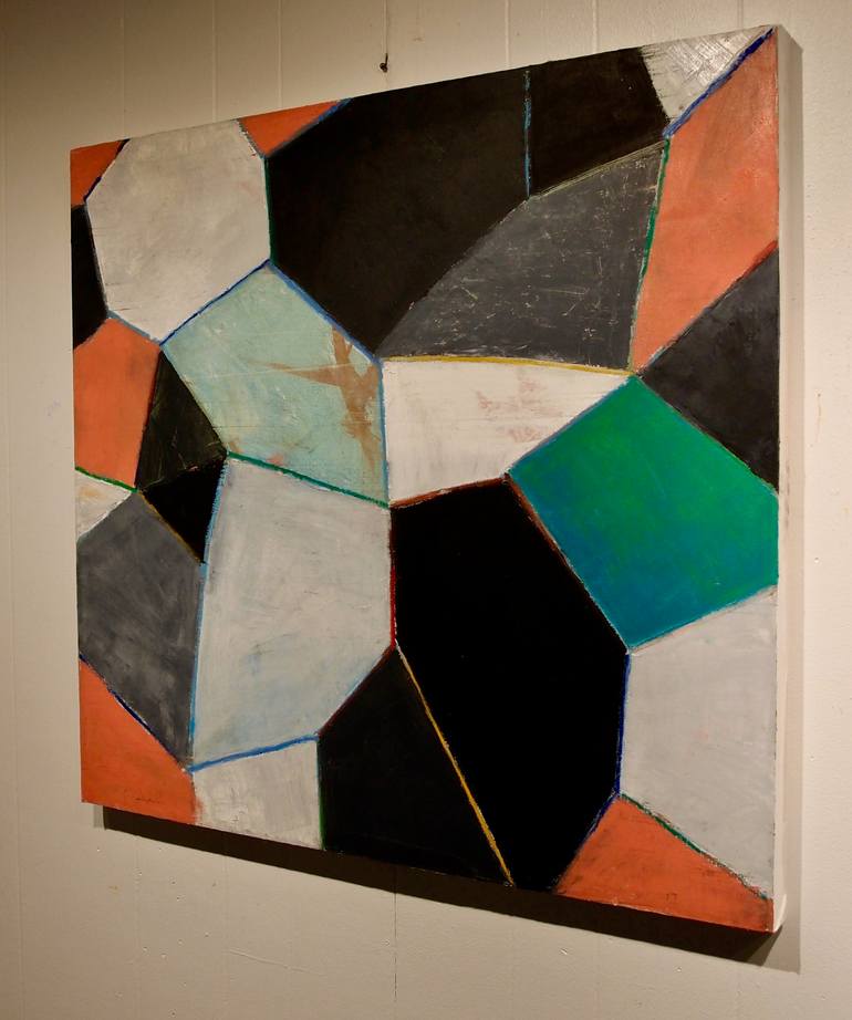 Original Cubism Abstract Painting by Larry Graeber