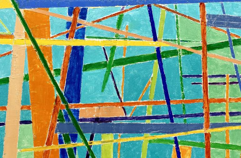 Original Fine Art Abstract Painting by Larry Graeber