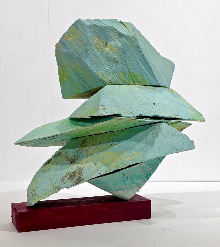 Original Abstract Seascape Sculpture by Larry Graeber