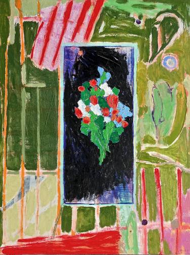 Original Abstract Floral Paintings by Larry Graeber