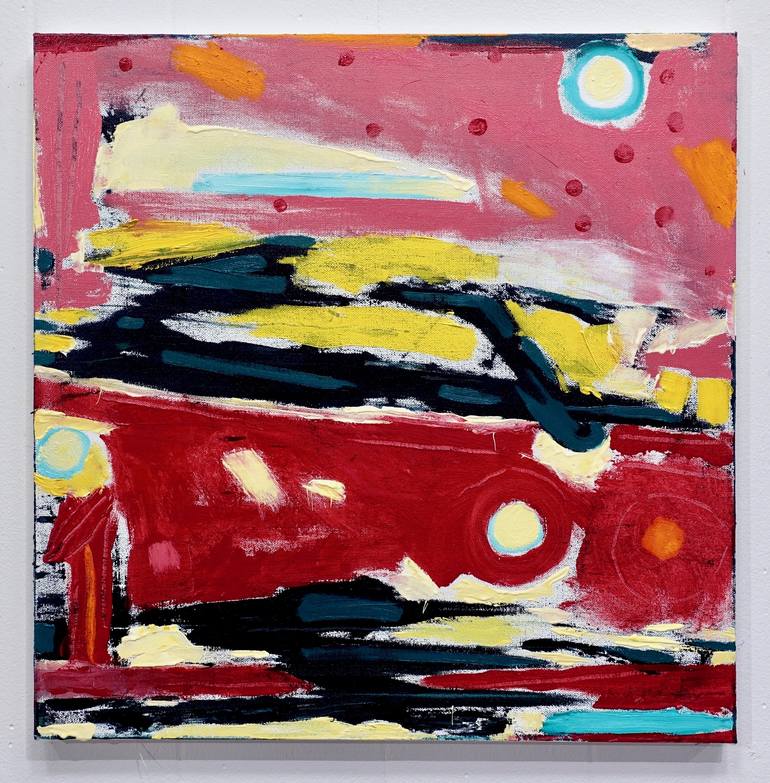 Original Abstract Car Painting by Larry Graeber