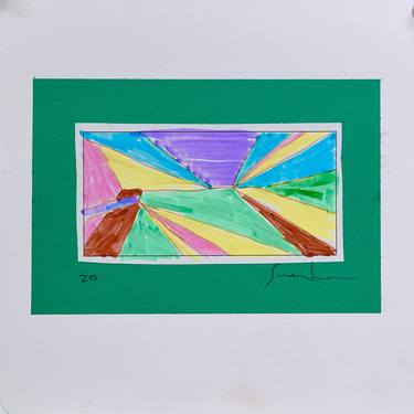 Original Abstract Landscape Drawings by Larry Graeber