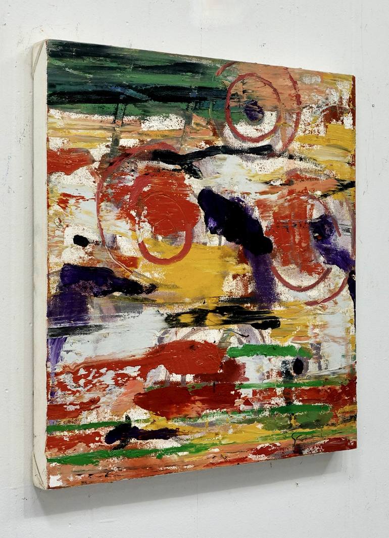 Original Fine Art Abstract Painting by Larry Graeber
