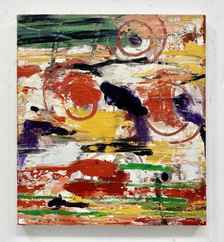 Original Fine Art Abstract Painting by Larry Graeber