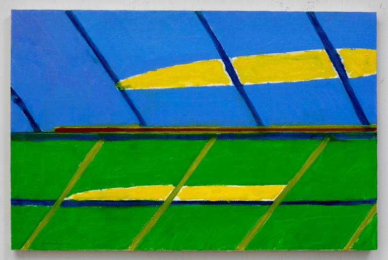 Original Abstract Landscape Painting by Larry Graeber