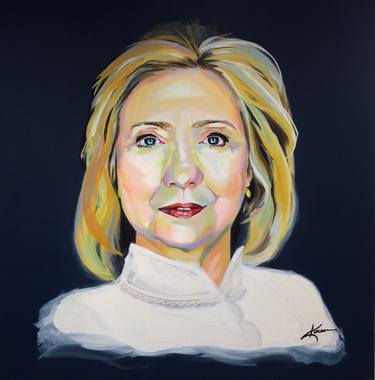 Print of Figurative Political Paintings by Karen Ann Jones