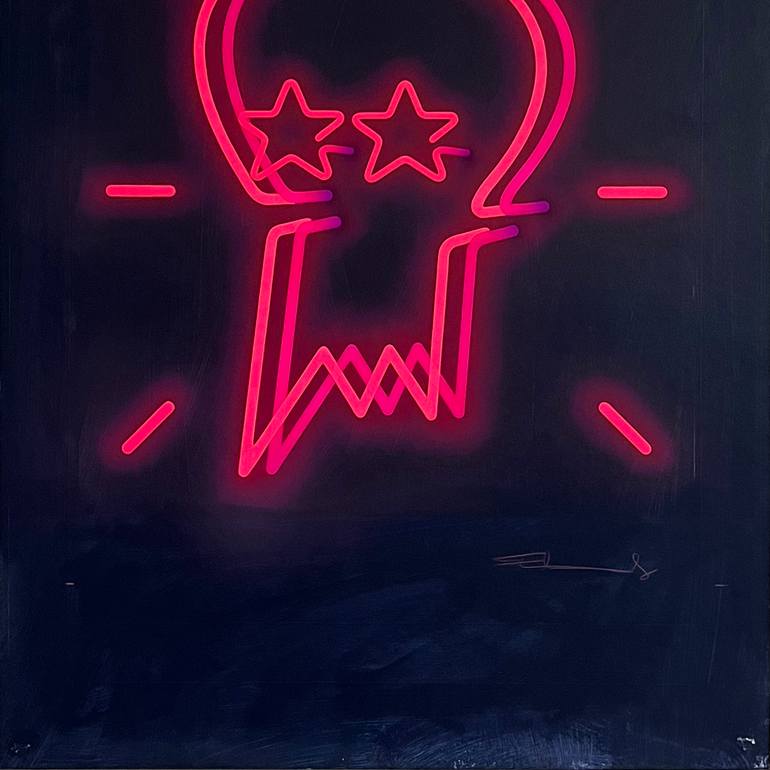 Original Street Art Abstract Painting by Mike Edwards