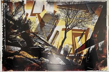 Original Contemporary Architecture Collage by François Pomepui   Kuter