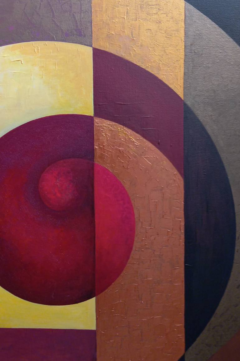 Original Abstract Geometric Painting by Sara Manzoni