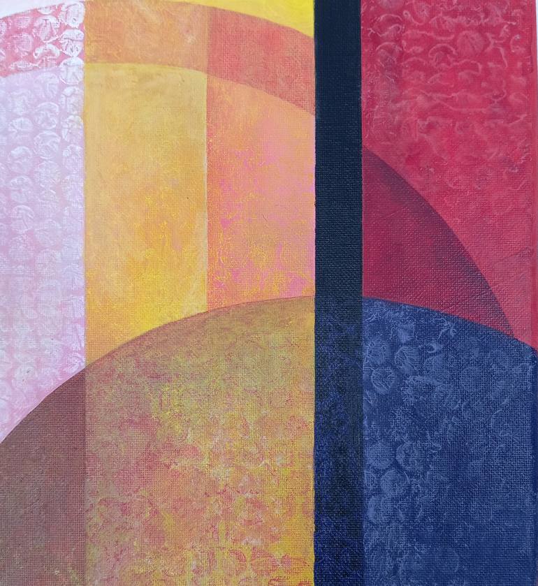 Original Geometric Abstract Painting by Sara Manzoni