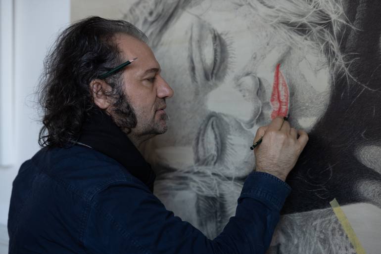 Original Figurative People Painting by Ali Zulfikar