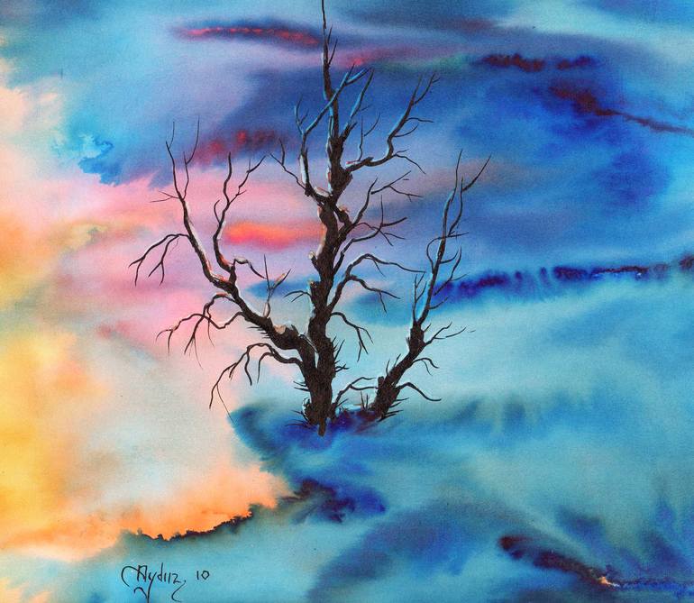 Tree Painting by Abdullah Aydin Baykara | Saatchi Art