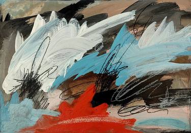 Original Abstract Expressionism Abstract Paintings by Georgia Tzouli