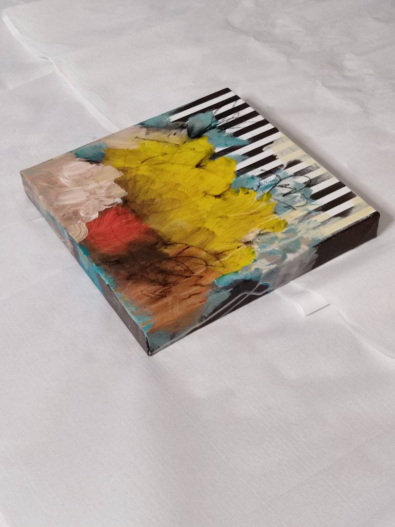 Original Abstract Expressionism Abstract Mixed Media by Georgia Tzouli