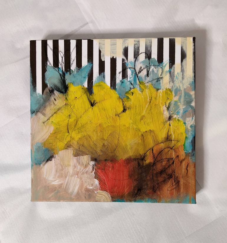 Original Abstract Expressionism Abstract Mixed Media by Georgia Tzouli