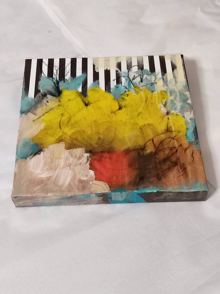 Original Abstract Expressionism Abstract Mixed Media by Georgia Tzouli