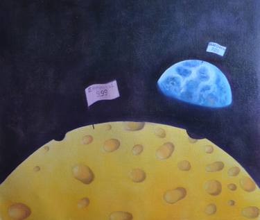 Original Surrealism Food Paintings by Olesya Novik