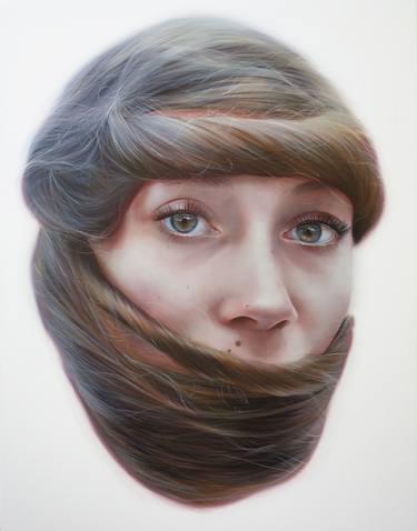 Original Photorealism People Paintings by Roos van der Vliet