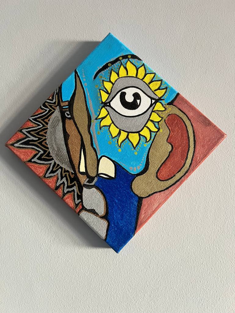 Original Abstract People Painting by Sargis Yesayan