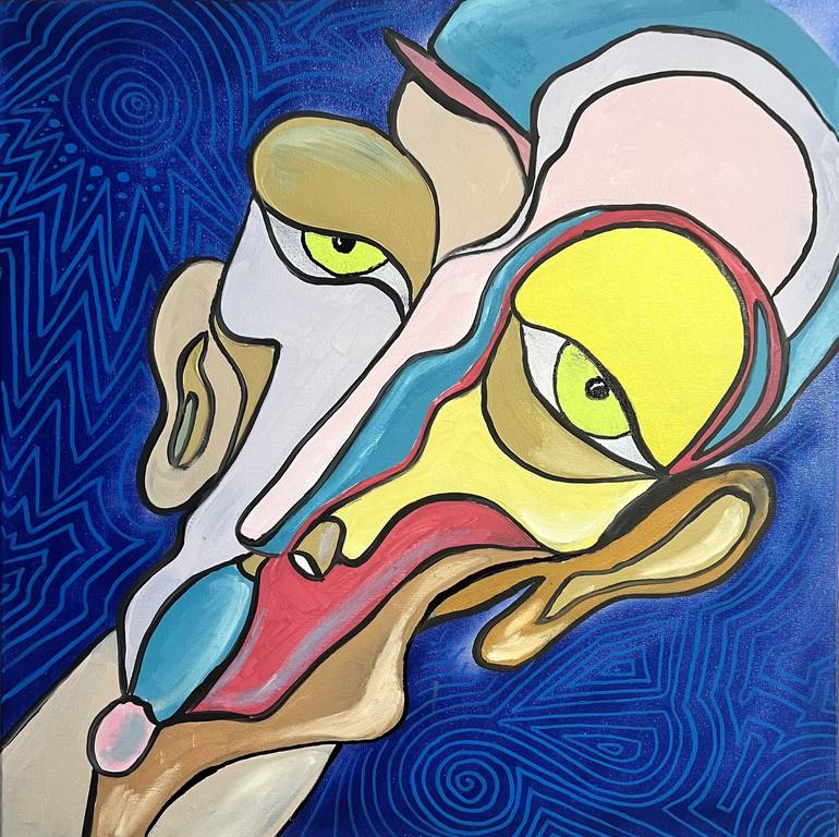 Original Abstract People Paintings by Sargis Yesayan