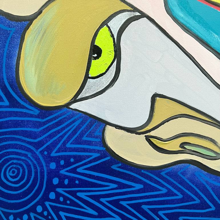 Original Abstract People Painting by Sargis Yesayan
