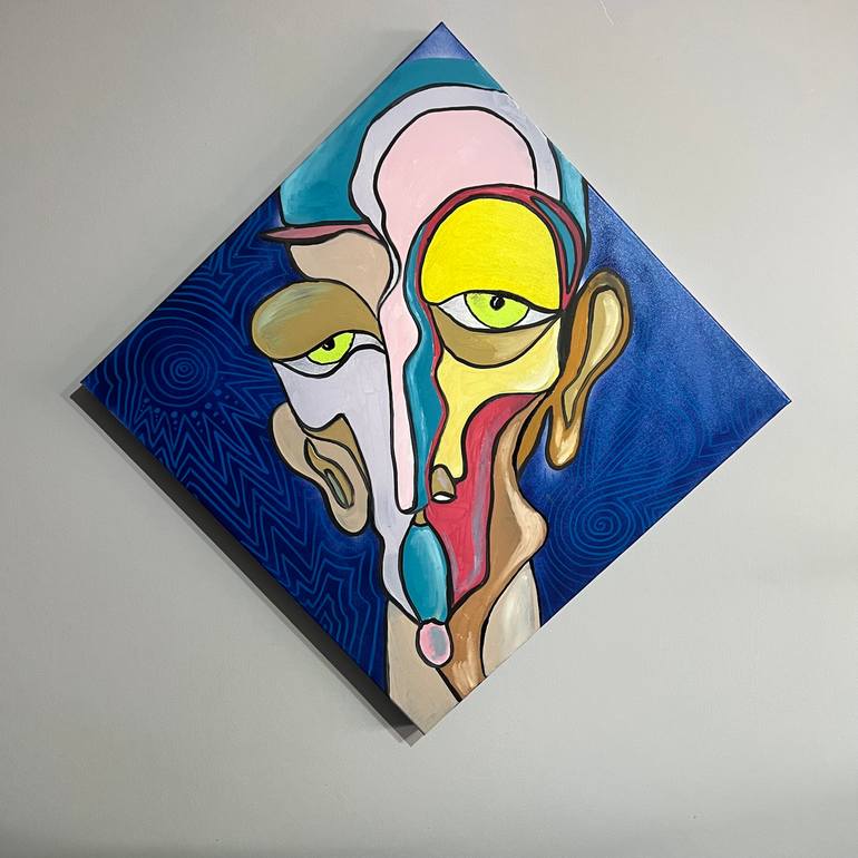 Original Abstract People Painting by Sargis Yesayan