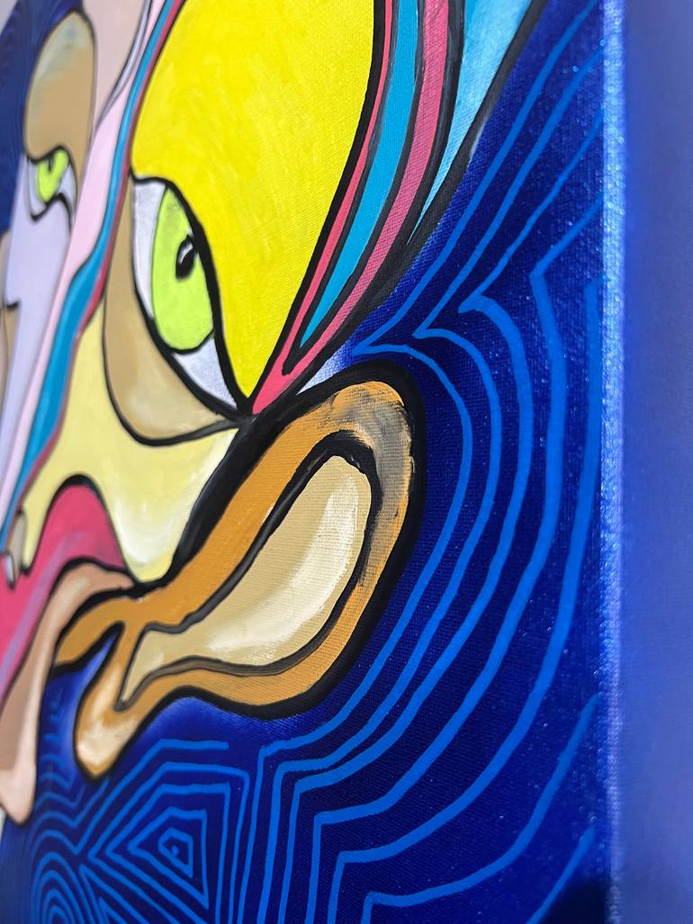 Original Abstract People Painting by Sargis Yesayan