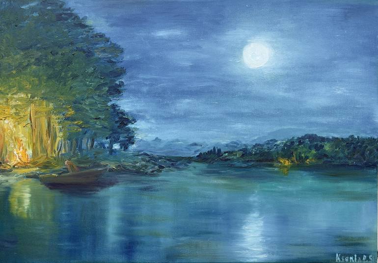 Print of Impressionism Seascape Paintings by Kseniia Stafeeva