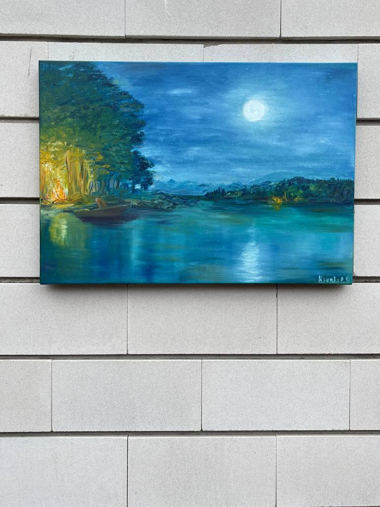 Original Impressionism Seascape Painting by Kseniia Stafeeva