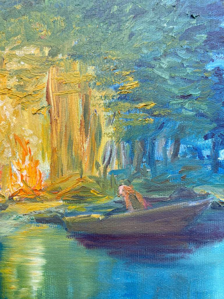 Original Impressionism Seascape Painting by Kseniia Stafeeva