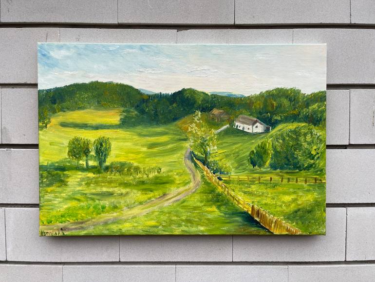 Original Impressionism Landscape Painting by Kseniia Stafeeva