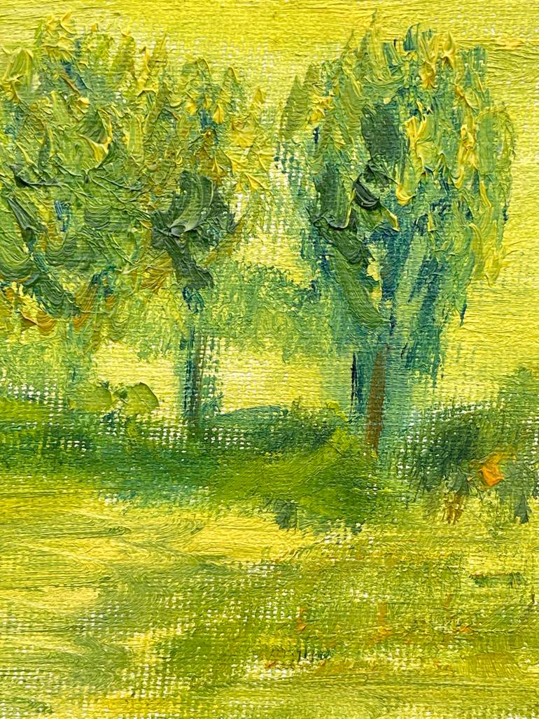 Original Impressionism Landscape Painting by Kseniia Stafeeva