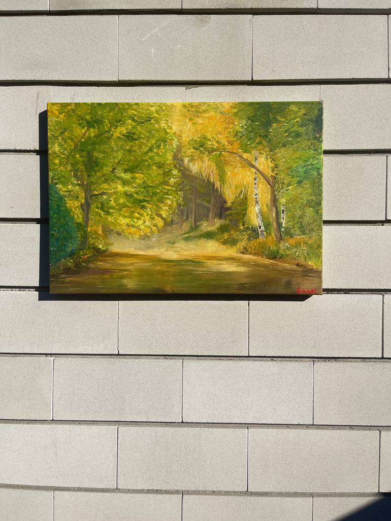 Original Impressionism Landscape Painting by Kseniia Stafeeva