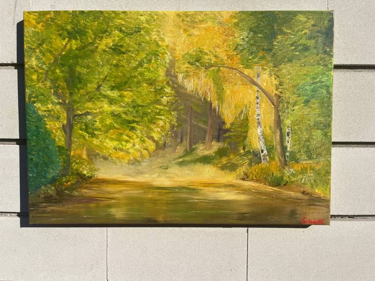 Original Impressionism Landscape Painting by Kseniia Stafeeva