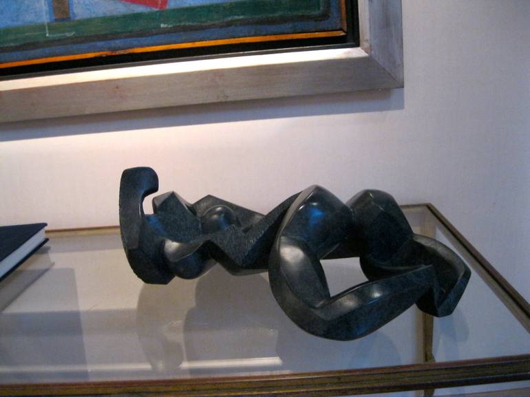 Original Cubism Nude Sculpture by Michele Chast