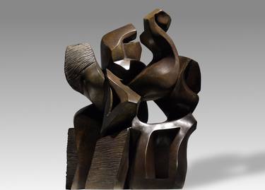 Original Abstract Expressionism Nude Sculpture by Michele Chast