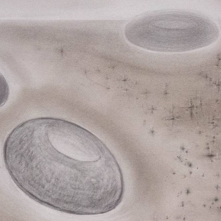 Original Abstract Landscape Drawing by Moran De Musée