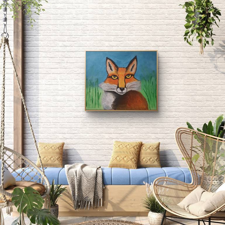 Original Impressionism Animal Painting by Karolina Abaraviciute